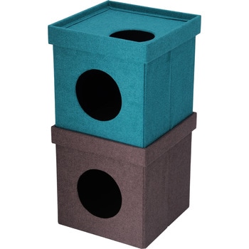 ペットハウスキューブ2段 BL/BR 不二貿易
