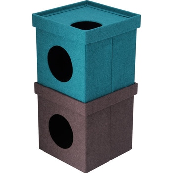 ペットハウスキューブ2段 BL/BR 不二貿易
