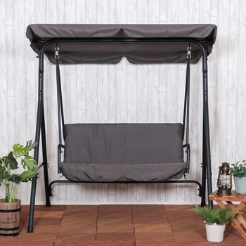 ブランコ 2P ポルド クッション付き GY 不二貿易