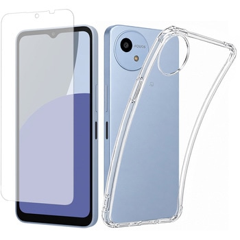 シャープ AQUOS wish4 SH-M27 対応 TPUケース クリア 保護フィルム セット 互換品 メディアカバーマーケット