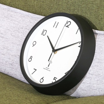 電波掛時計 カペラ Φ27cm BK(27269) 不二貿易