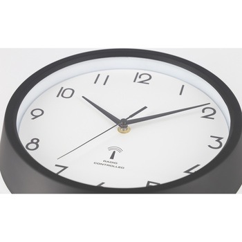 電波掛時計 カペラ Φ27cm BK(27269) 不二貿易