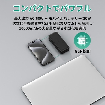モバイルバッテリー搭載AC充電器 AUKEY(オーキー)