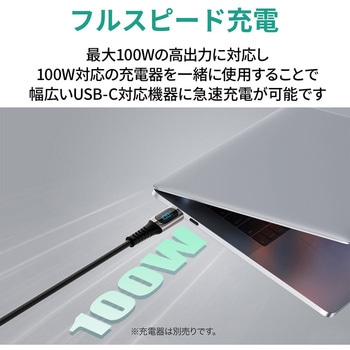 100W USB-C to Cケーブル 2m AUKEY(オーキー)