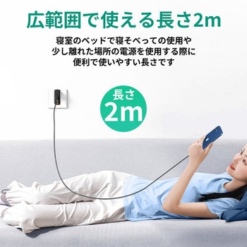 100W USB-C to Cケーブル 2m AUKEY(オーキー)