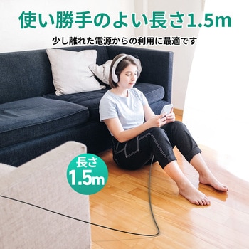 60W USB-C TO Cケーブル 1.5M AUKEY(オーキー)