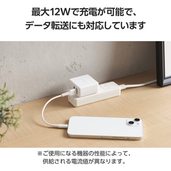 iPhone充電ケーブル (USB-A to ライトニングケーブル) MFi認証 エレコム