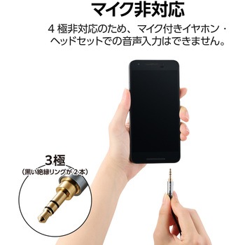 オーディオケーブル イヤホンジャック 2分配 3.5mm 3極分岐 ステレオミニプラグ-ステレオミニジャック×2 エレコム
