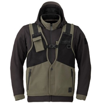 RSJ347 �I�[�o�[���b�v ���b�V���p�[�J RS�^�C�` �FBLACK/KHAKI �T�C�Y3XL  RSJ347 06107590