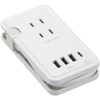 モバイルUSBタップ PD30W ケーブル収納 3個口 オーム電機
