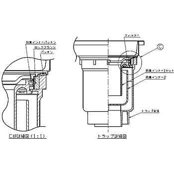 TOTO EWB622SR TOTO 浴室排水ユニット(樹脂製グレーチング) - 水回り、配管