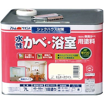 水性つや消し かべ・浴室用塗料 アトムハウスペイント