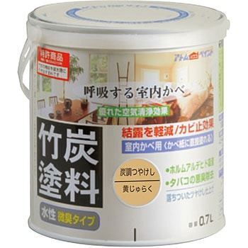 水性室内かべ用 竹炭塗料 アトムハウスペイント