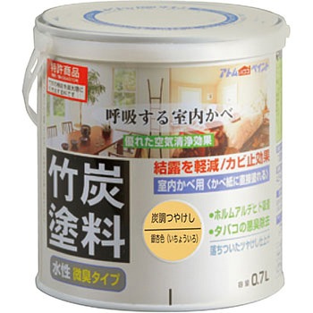 水性室内かべ用 竹炭塗料 アトムハウスペイント