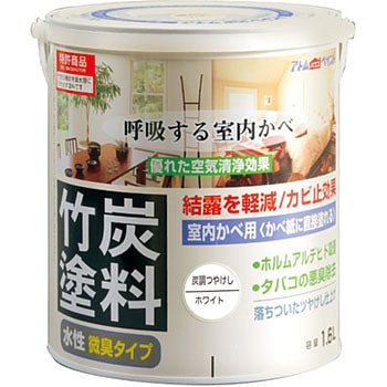 水性室内かべ用 竹炭塗料 アトムハウスペイント