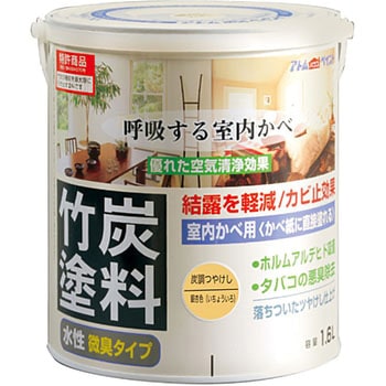 水性室内かべ用 竹炭塗料 アトムハウスペイント