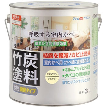水性室内かべ用 竹炭塗料 アトムハウスペイント