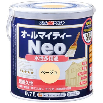 水性つやあり多用途塗料 オールマイティーネオ アトムハウスペイント