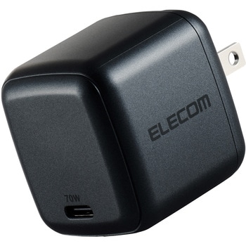 USB Type-C コンセント 充電器 PD 70W PPS USB-C×1 折りたたみプラグ 小型 GaN II 採用 エレコム