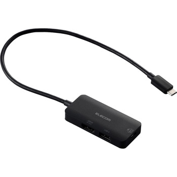 USB Type-C ドッキングステーション 3-in-1 コンパクト ハブ PD 100W 急速充電 USB-C×1 USB-A×1 HDMI×1 エレコム