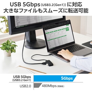 USB Type-C ドッキングステーション 3-in-1 コンパクト ハブ PD 100W 急速充電 USB-C×1 USB-A×1 HDMI×1 エレコム