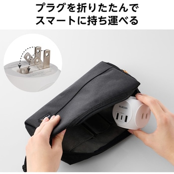 電源タップ USB付き タップ 直挿し (コンセント3口 Type-C×1 USB-A×2) 球体型 ほこり防止シャッター エレコム