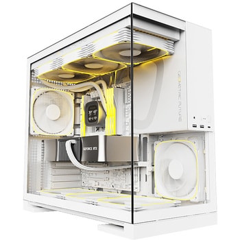 Amazon | NZXT H7 強化ガラス ミドルタワーPCケース [White] CM