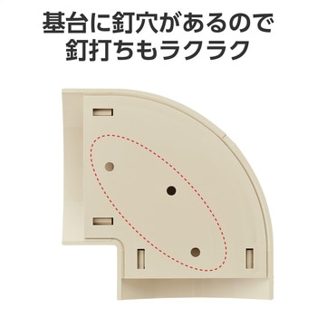 配線カバー モール 接続ユニット 曲ガリ 【 床用モール LD-GA1507M 専用 】 エレコム