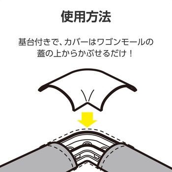 配線カバー モール 接続ユニット 曲ガリ 【 床用モール LD-GA1507M 専用 】 エレコム