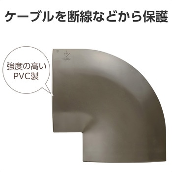 配線カバー モール 接続ユニット 曲ガリ 【 床用モール LD-GA1507MBR 専用 】 エレコム