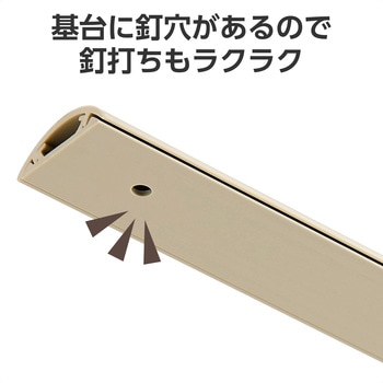 配線カバー 床用 モール ( 長さ1m × 幅30mm ) R形状 配線隠し ケーブルカバー エレコム