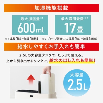 速暖!大風量加湿セラミックファンヒーター アイリスオーヤマ