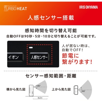 速暖!大風量加湿セラミックファンヒーター アイリスオーヤマ