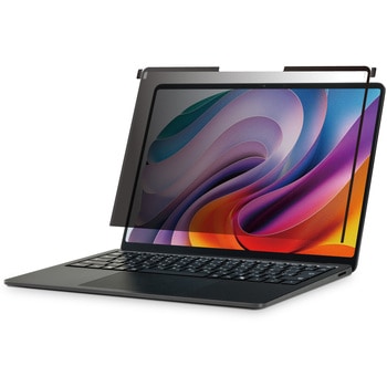 Surface Laptop 7 13.8インチ 覗き見防止フィルター ナノサクション 吸着式 アンチグレア ブルーライト エレコム