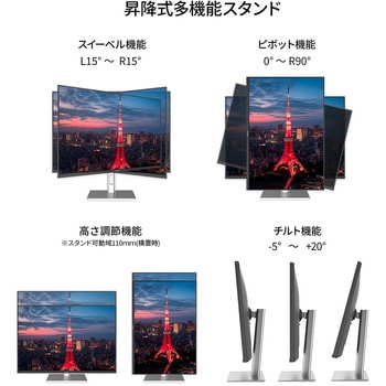 液晶ディスプレイ 28型/3840×2560/DP×1、HDMI×2、USB-C×1/ブラック/スピーカー有/2年保証 JAPANNEXT
