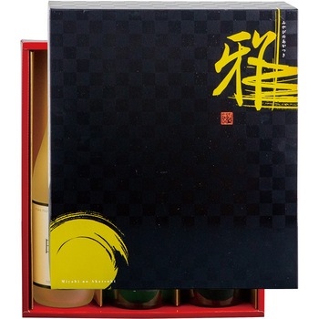 格子柄(みやび)太・細兼用720ml ヤマニパッケージ