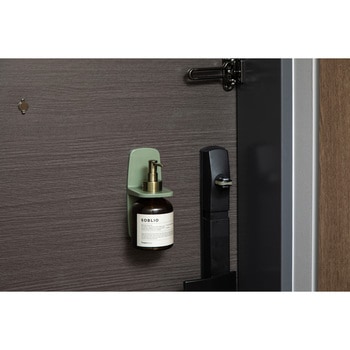 忘れず消毒ホルダー カーキ 平和工業