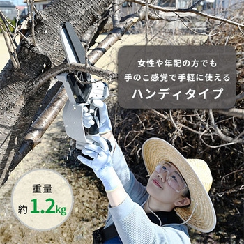充電式ハンディソー チェーンソー 18V共通バッテリーシリーズ YAMAZEN(山善)