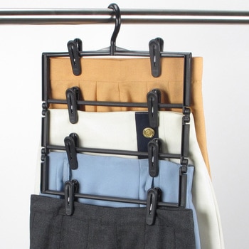 スカートハンガー すっきり 4段 2個組 - サワフジ