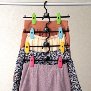 スカートホルダーJ 4色組 レッド イエロー グリーン ブルー サワフジ