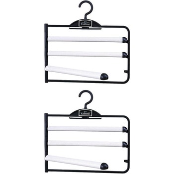 スラックスハンガーEX3段 BG 2本組 サワフジ