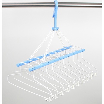 シャツハンガー バータイプ 10DX ブルー - サワフジ