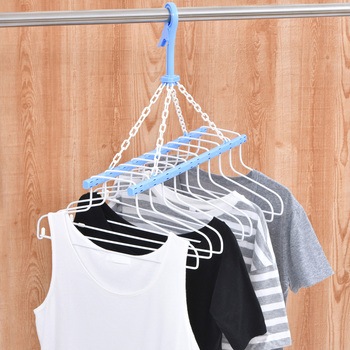 シャツハンガー バータイプ 10DX ブルー - サワフジ