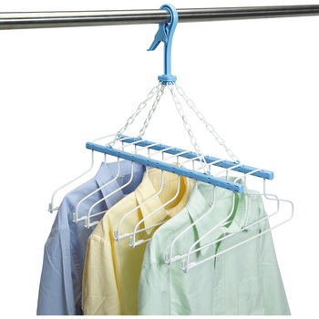 シャツハンガー バータイプ 10DX ブルー - サワフジ