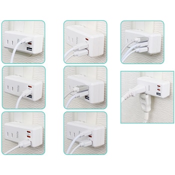 業界最小モバイルタップAC×2，USB×1，type-c(PD30W)×1 エアージェイ