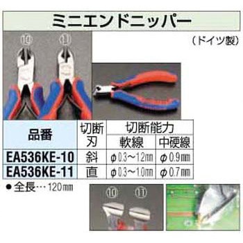 120mm 精密用エンドニッパー エスコ