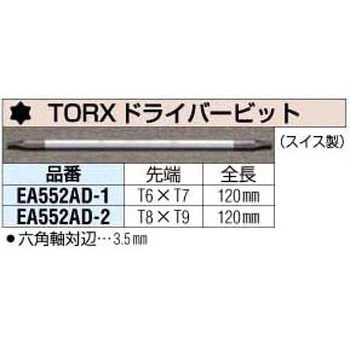 T6xT7 [ヘックスローブ]ドライバービット エスコ
