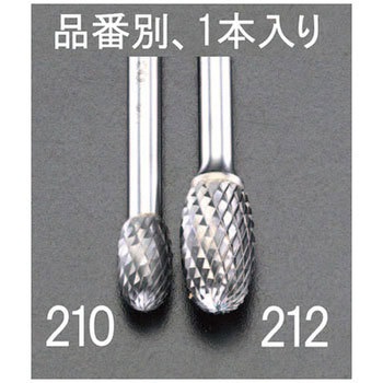 10x16mm[6mm軸]超硬カッター[鉄・鋳物] エスコ