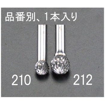 12x 9mm[6mm軸]超硬カッター[鉄・鋳物] エスコ