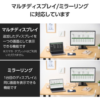 USB-C to HDMI 変換アダプタ 4K 60Hz 耐断線 シリコンメッシュ USB充電ポート付 エレコム